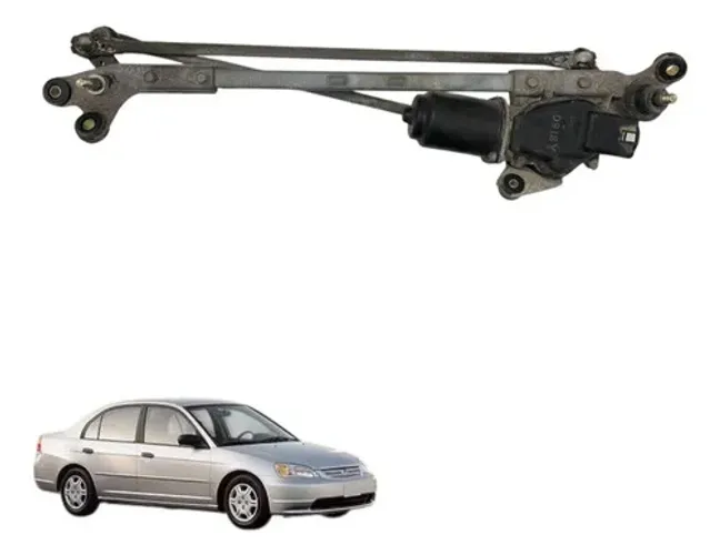 Motor Limpador Parabrisa Honda Civic 2000 2001 Lx Usado