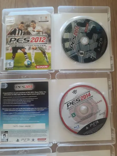 CD Jogos PS3 Originais PES 2014, FIFA 12, PES 2012
