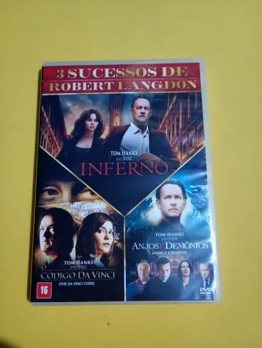 Box 3 Filmes Robert Langdon - Inferno, Código da Vinci e Anjos e Demônios