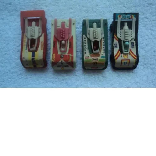 Lote De 8 Miniaturas Carros De Corrida Plástico Duro Déc 80