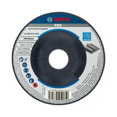 Disco Desbaste PRO Metal 115x6,0 mm BOSCH