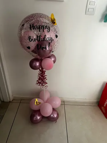 Balões bubble, arranjos e arcos de balão! 