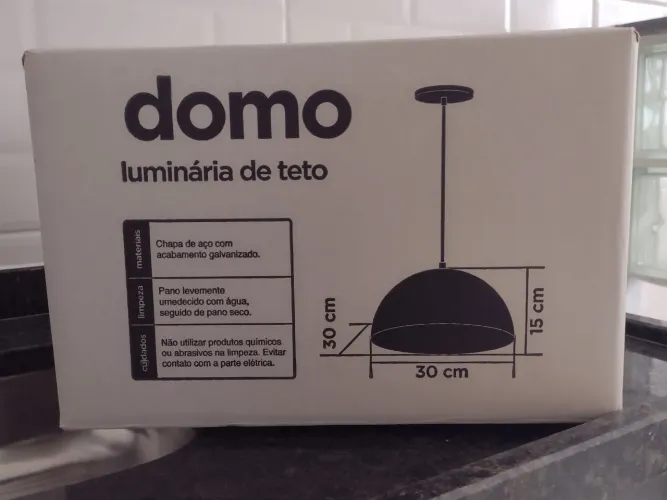 Luminária de Teto Domo