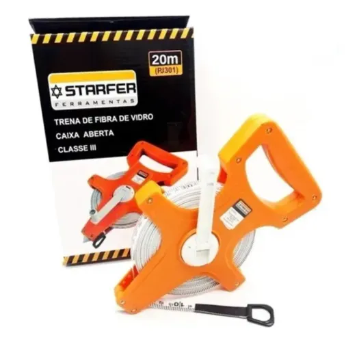 Trena de fibra de vidro 20 metros starfer 