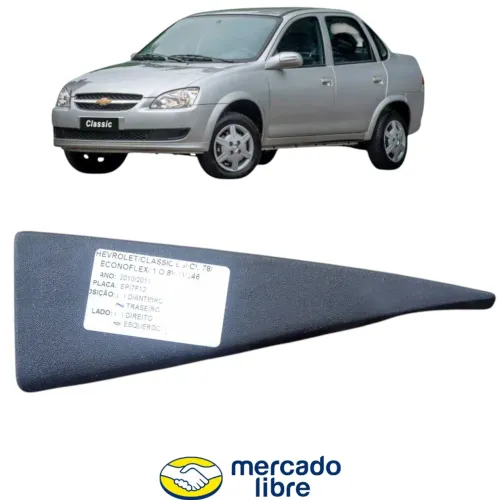 Moldura Interna Traseira Esquerda Corsa Classic  2002 A 2010