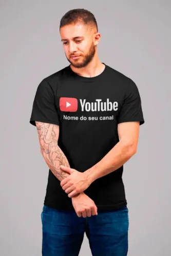 Camiseta Youtube Personalizada do seu Canal