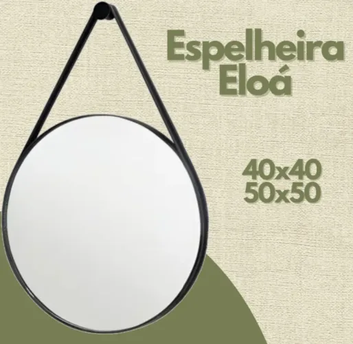 Espelho redondo com alça Eloá a partir de R$ 130,00 À vista 