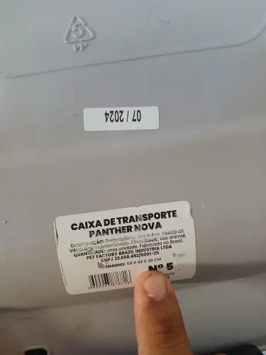 Caixa para transporte de cães/gatos.