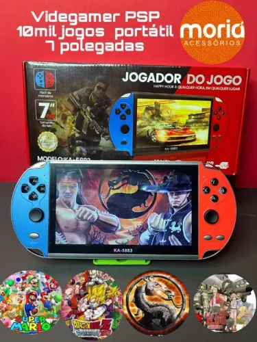 Video gamer PSP 10mil jogos  portátil  7 polegadas