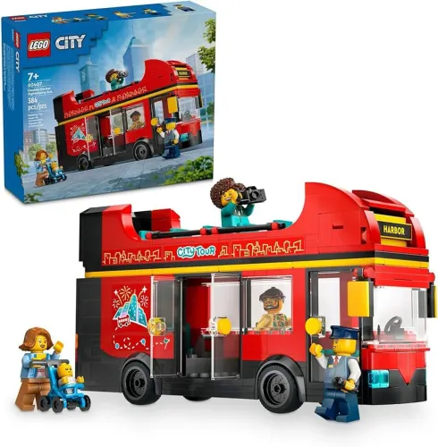 LEGO City Great Vehicles Ônibus Panorâmico Vermelho 60407 Lacrado de Fábrica 