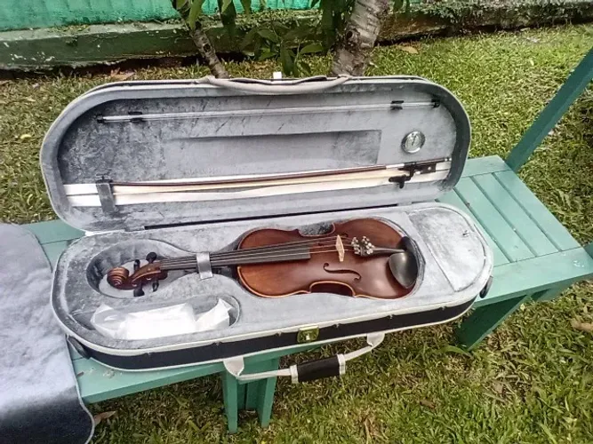 violino novo, 3/4- lindo, sem uso, NF e garantia. VALOR SÓ PARA ESSE MÊS.