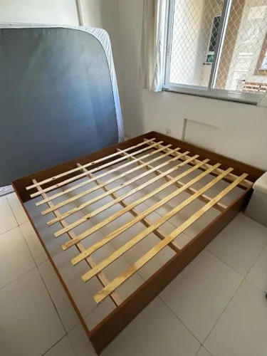 Base Cama Box Queen Imperatriz Com Pés Mel Viero