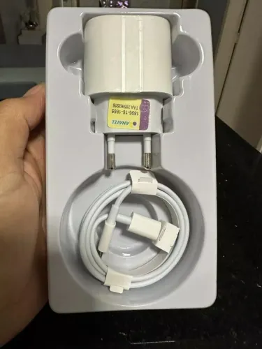 Carregador iPhone 20W Turbo - Fonte + Cabo Lightning Tipo C