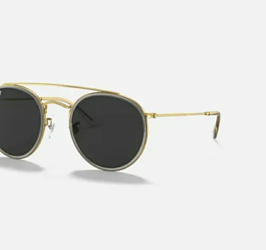 Óculos de Sol Ray-Ban Redondo Dourado
