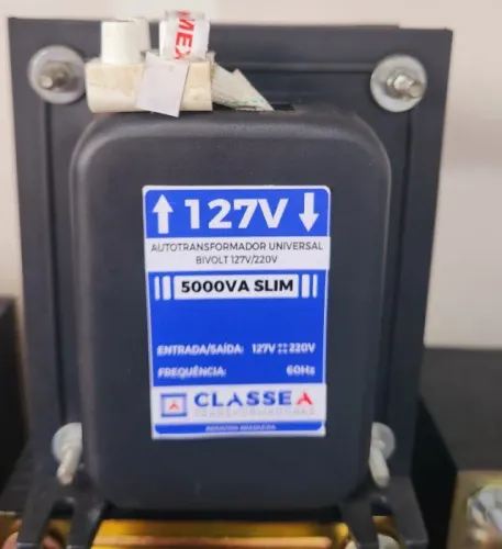 Transformador de 5000va aluminio bivolt indicado para até 12.000btus