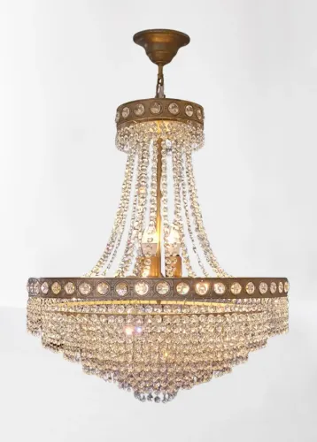 Lustre Artesanal De Cristal Austríaco Modelo Império