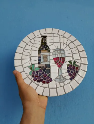 Mosaico Vinho 26cm de diâmetro 