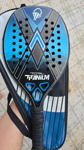 Raquete de Beach tennis Tênis Carbono 3k Total Titanium