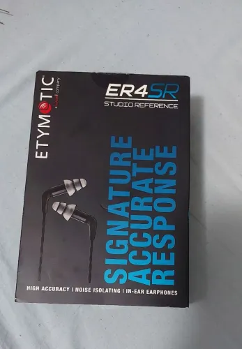 Fone de ouvido Etymotic ER4SR Studio Reference novo e sem uso 