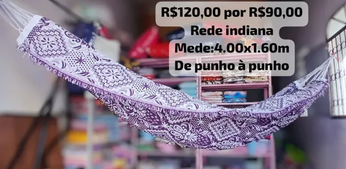 Redes casal 100% algodão