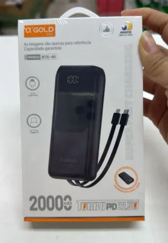 Carregador Portátil 20000mAh com Turbo PD 22.5W Bte40