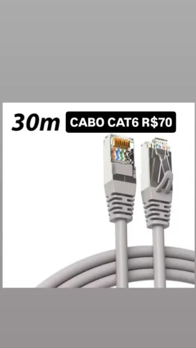 Cabo de rede cat6 30 metro 