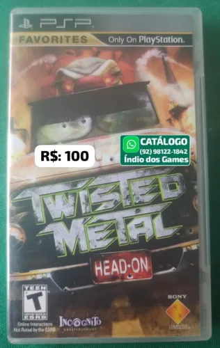 Twisted Metal Head On = R$: 100