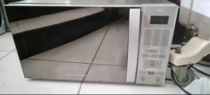 Microondas brastemp espelhado 35 litros todo inox