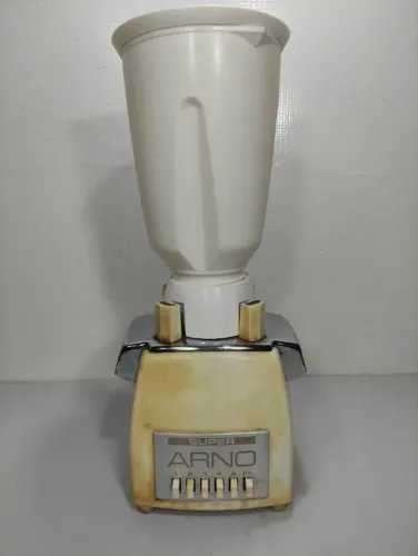 Liquidificador Arno Super Antigo 110v Funcionando 240w Lcb - Branco (Usado)