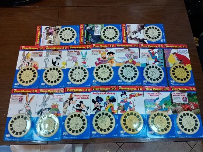 Coleção de discos do View-Master 3-D + OCULOS 3D-  NOVOS - ESTRELA 