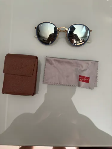 Oculos De Sol Ray Ban Rb3532 003/30 53 Round Dobravel