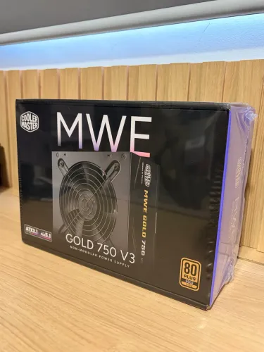 FONTE COOLER MASTER MWE GOLD 750 V3, 750W, FULL MODULAR, ATX 3.1, 80 PLUS GOLD, PRETO,