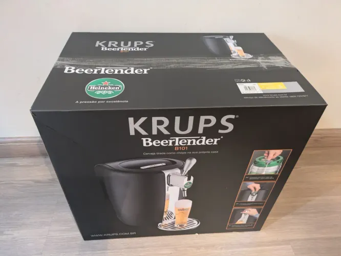 Chopeira Heineken krups 5l Novo na Caixa<br>Chopeira Heineken Krups B101 5L 110V Preta