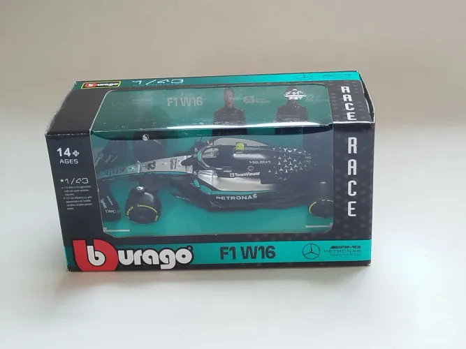 Miniatura Formula 1 - Mercedes F1 W16 - Kimi Antonelli - Bburago - 1/43