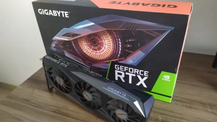 GPU Placa de Vídeo Gigabyte Rtx 3060 Ti 3 fans