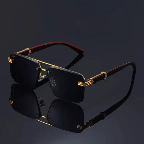 Óculos De Sol Moda S/ Moldura Tons Cor Gelatinosa de Estilo Europeu - PRISCILA IMPORT'S