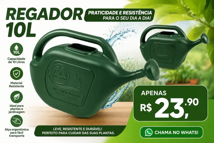 Regador de plástico 