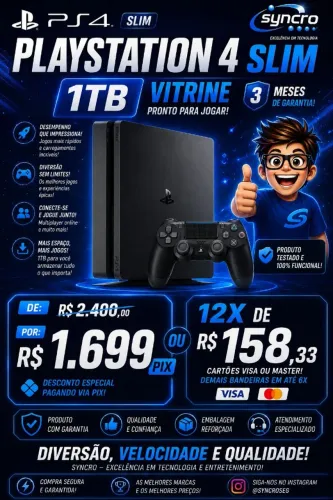 Playstation 4 1tb (SEMI NOVO) REVISADO E COM GARANTIA