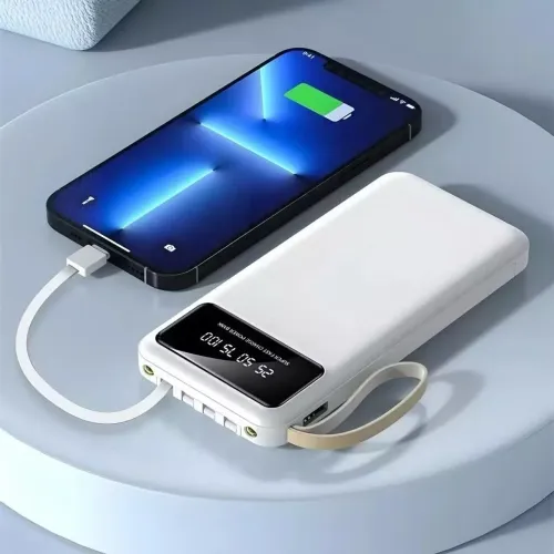 Power Bank A'Gold 10000mAh - com Suporte para Celular, Lanterna e Visor BTE-18A