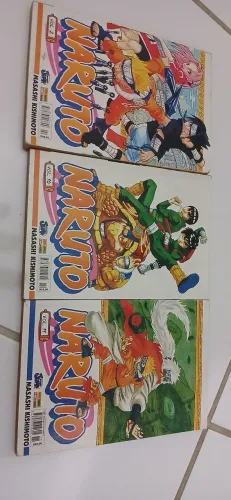 Mangá Naruto vol 2, 10 e 11