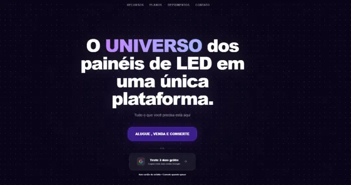 Vendo 100% SaaS Locação Reparo Venda Painés de Led Oportunidade