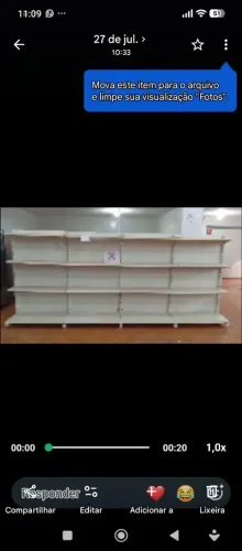 Vende,se,12mts de prateleiras de aços p/ mercado