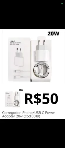 Carregador completo iphone até o 14