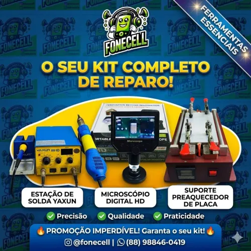 Kit completo para conserto de celular 