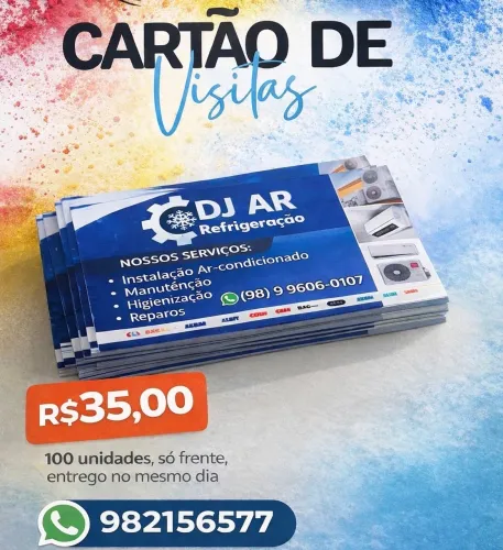 Cartão de Visita Entrego no Mesmo Dia