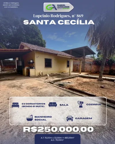  Rua Lupicinio Rodrigues nº 869, Santa Cecília.