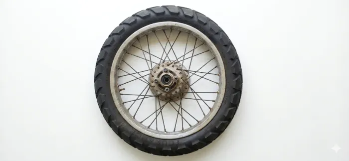 Roda Traseira Completa XTZ 125 Original + Pneu Metzeler Tourance
