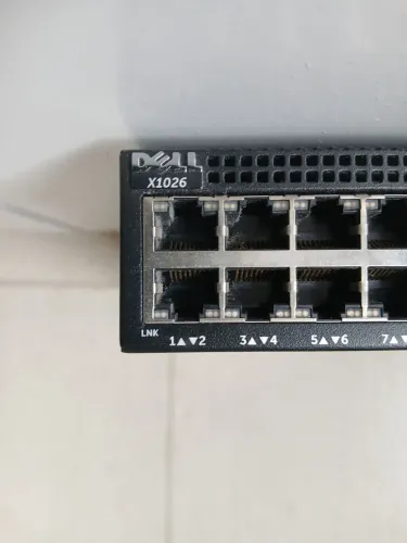 Switch Dell X26 24 portas gigabyte funcionando