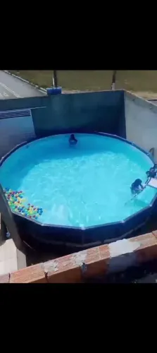 Piscina estruturada 5,5 metros 28 mil litros