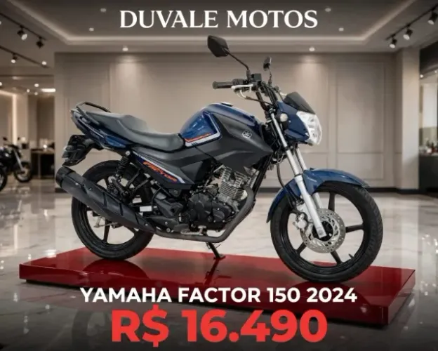 Yamaha Factor 150 Ed, ano 2024! Linda Moto! Financiamos e Aceitamos Trocas!